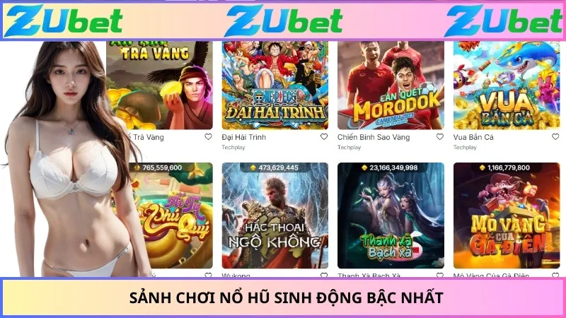 Sảnh chơi nổ hũ sinh động bậc nhất