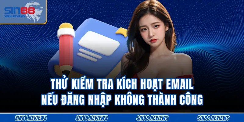 Thử kiểm tra kích hoạt email nếu đăng nhập không thành công